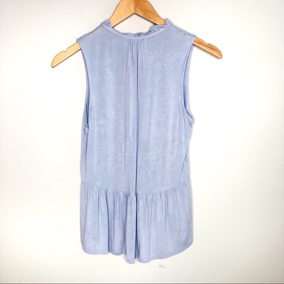 J. Crew Periwinkle Tie Ruffle Blouse | Size XS - Picture 5 of 5